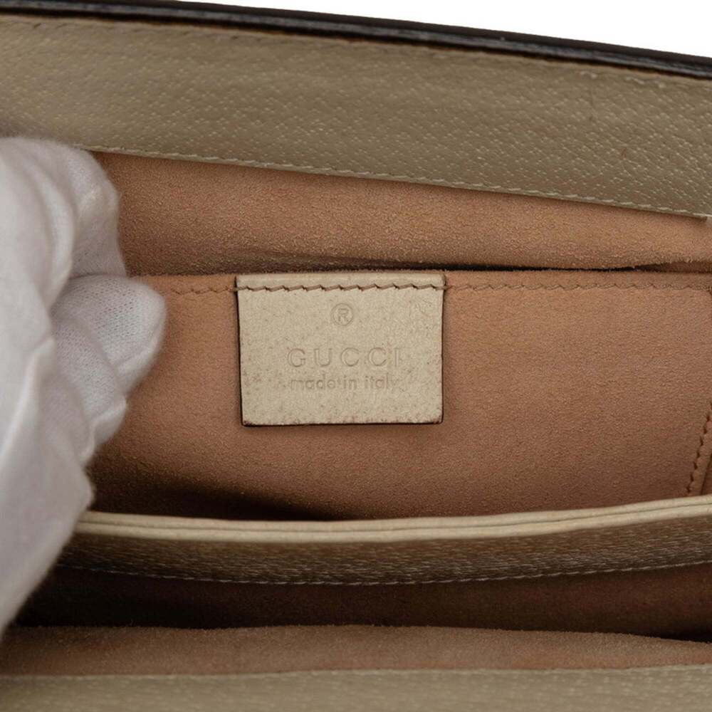 GUCCI Cream Leather Shoulder Bag - Picture 7 of 7